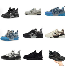 Louis Vuitton (LV) Embossed Classic Fashion Platform Sneakers-6011  