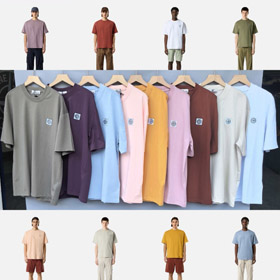 Stone Island Classic Solid-Color Short-Sleeve Crewneck T-Shirt-6339  