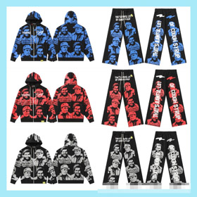 THAT'S AWFUL LOT OF COUGH SYRUP Character-print hooded zip-up set-6742  